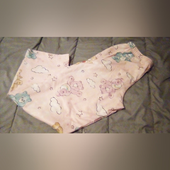Care Bears Pj Pants Size Large Pink multi color - Picture 2 of 5